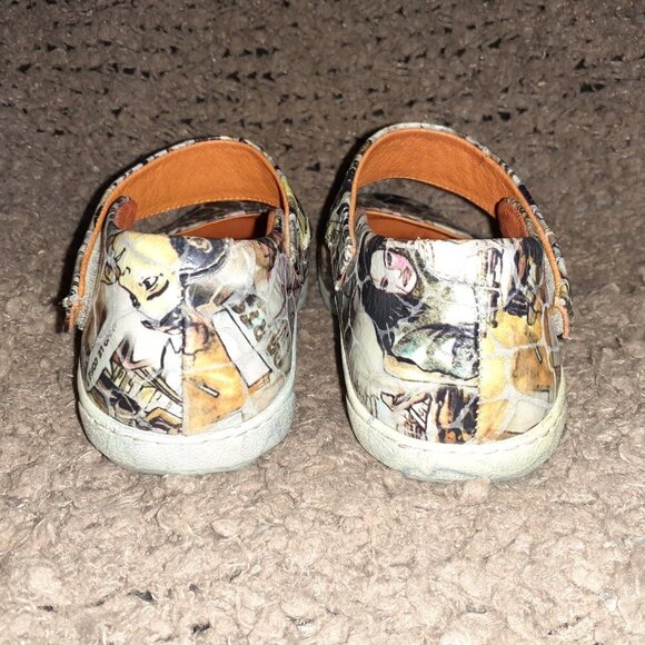 EJECT-Portugal-Funky Imprinted Leather Mary Janes-Multicolor-Sz 36-Excellent - Picture 5 of 7